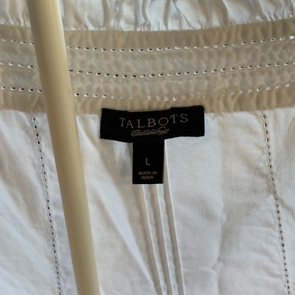 Talbots 100% cotton peasant‎ blouse. Worn a few times - Picture 1 of 4